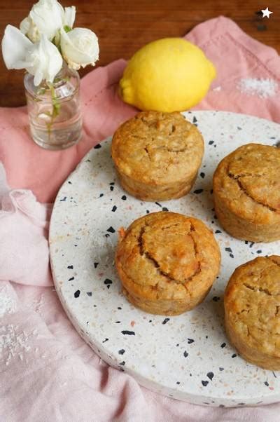 Muffins à la banane coco et citron