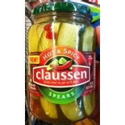 Claussen Pickles Hot Spicy Spears Calories Nutrition Analysis More Fooducate