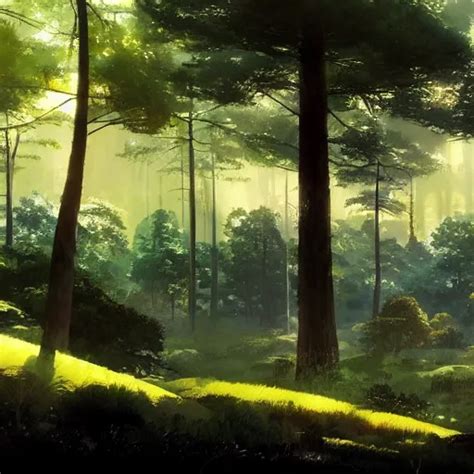 Forest Lanscape Panorama By Pixar By Makoto Shinkai Stable Diffusion