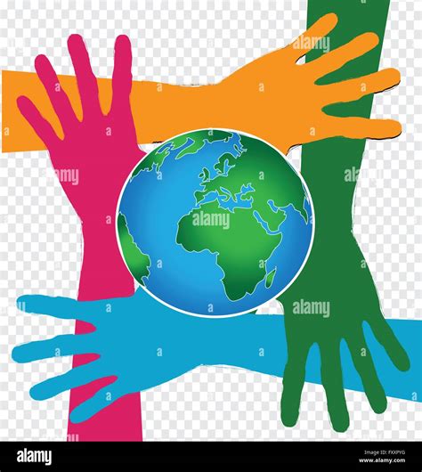 Hand Holding World And Globe Hands Idea Stock Vector Image Art Alamy