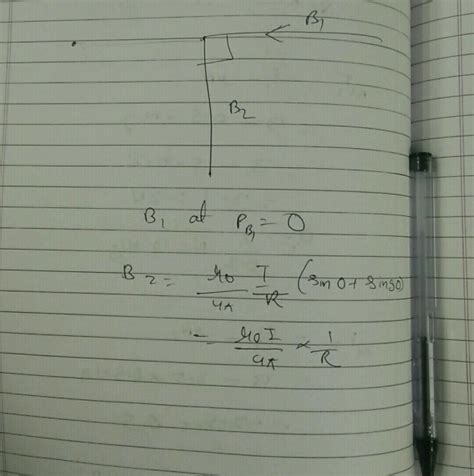 A Long Straight Wire Carrying Current I Is Bent Its Mid Point To