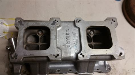 Sold Weiand Sbc Tunnel Ram Intake Manifold Sold The H A M B