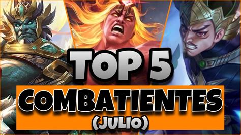 TOP 5 LOS COMBATIENTES MÁS FUERTES ACTUALMENTE Los Mejores Heroes