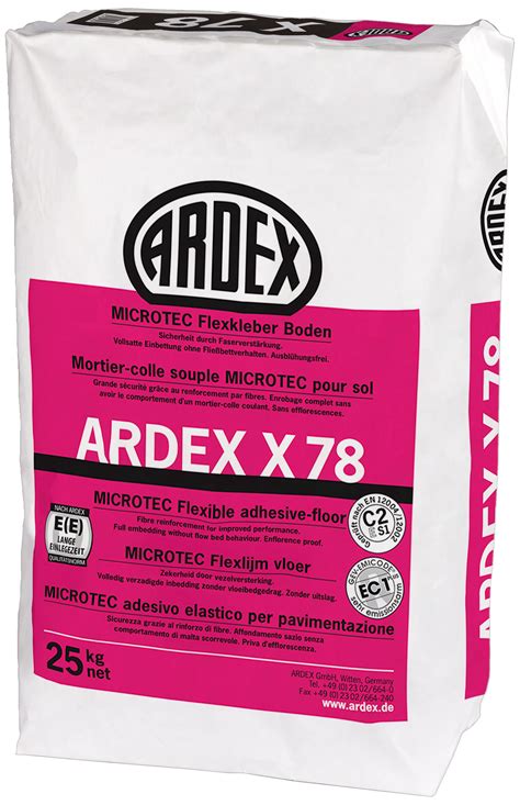 ARDEX X 78 MICROTEC Flexkleber, Boden, 25 kg/Sack | www.kemmler.de