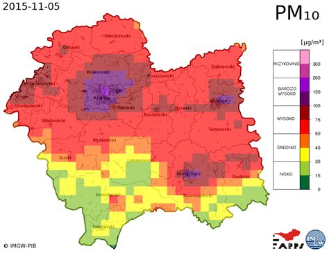 Kraków czterokrotnie przekroczona norma zanieczyszczeń powietrza