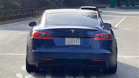 Tesla Model S Plaid Prototype Spotted Bearing Telltale Modifications