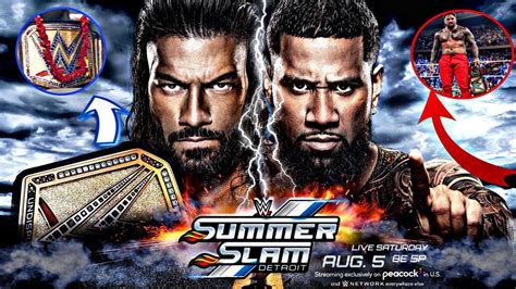 ROMAN REIGNS VS JEY USO SUMMERSLAM 2023 Combate Tribal Wwe