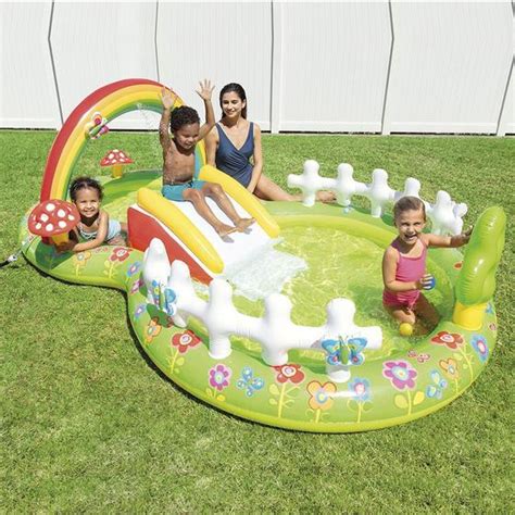 Piscina Inflável Playground Meu Jardim 450 Litros Intex Piscina