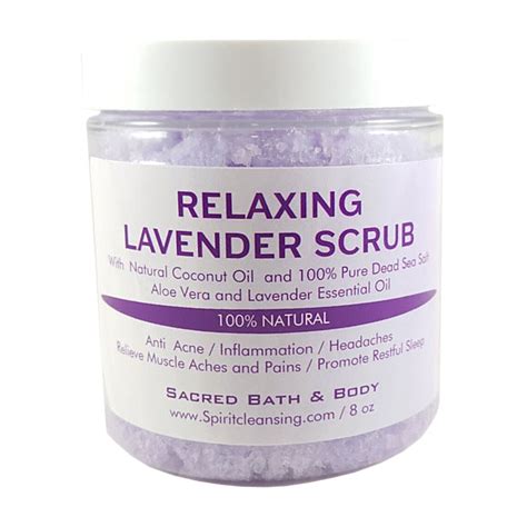 Lavender Salt Scrub Etsy