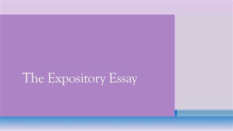 The Expository Essay Ppt Download