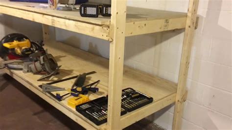 2x4 Storage Shelf Plywood Shelves Youtube