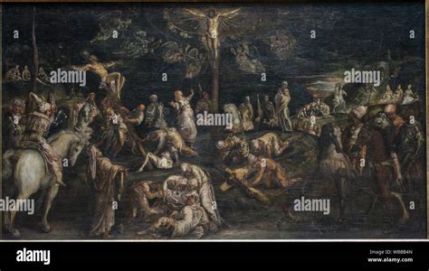 The Crucifixion Of Christ 155055 By Jacopo Tintoretto 1529 1594