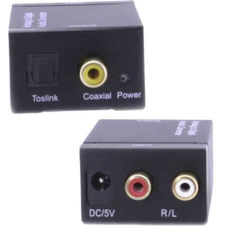 Sanoxy Analog RCA L R To Digital Optical Coaxial Toslink Audio