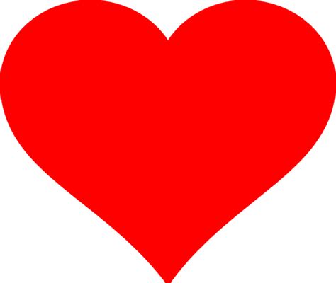 Red Heart Template Clipart Best