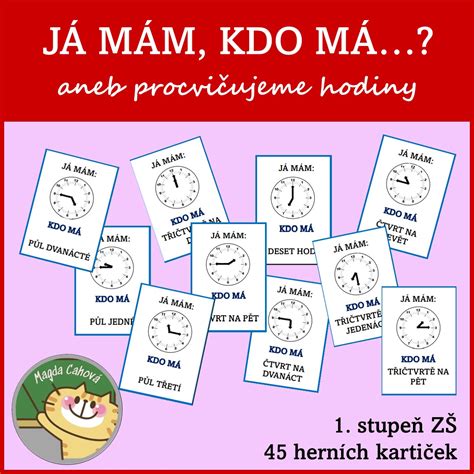 Já Mám Kdo Má Ručičkové Hodiny Prvouka Učiteléučitelůmcz