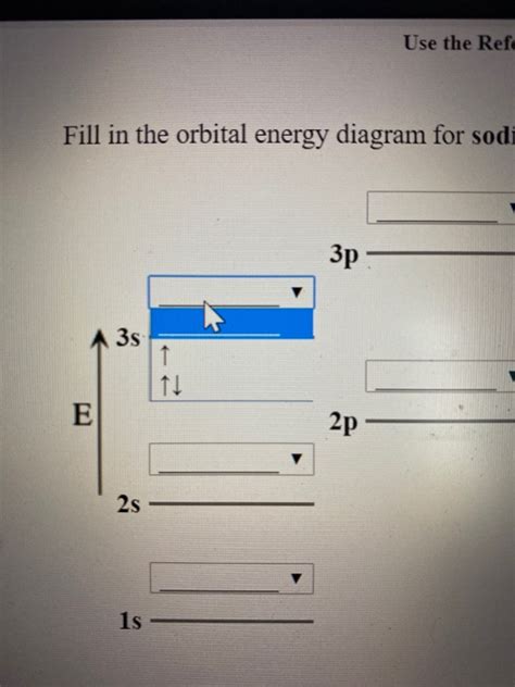 Solved Fill In The Orbital Energy Diagram For Sodium Each Chegg