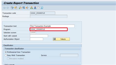 How To Create Transaction Code Tcode In Sap Sapported