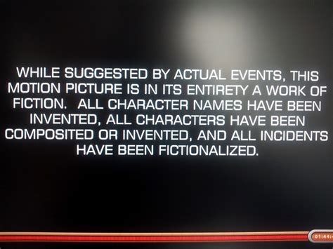 Potentially the Best End-of-Film Disclaimer Ever | Film Intel