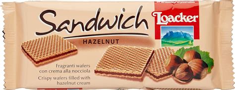 Loacker Sandwich Italian Hazelnut Italian Crispy Wafer Biscuit Cookie