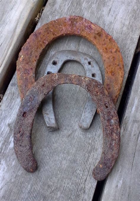 3 Antique Rusted Rustic Horseshoes Rustic Home Decor Country Etsy