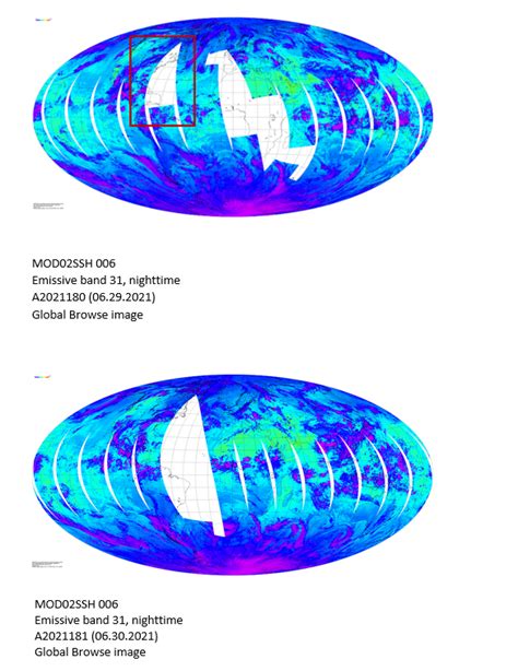 Lp Daac Terra Modis Data Gaps On June 28 And June 29 30 2021