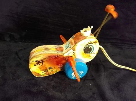 Sold At Auction Vintage Fisher Price Queen Buzzy Bee Pull Toy