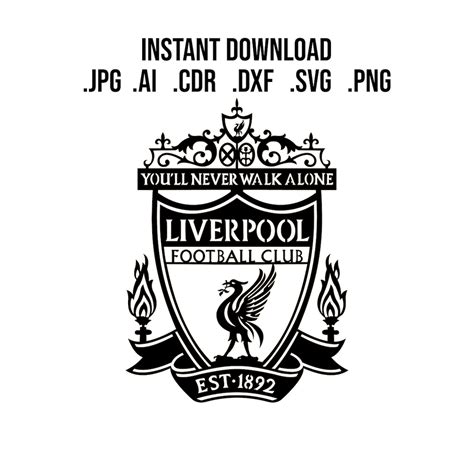 Liverpool Football Club Lfc Laser Cut File Vector Etsy