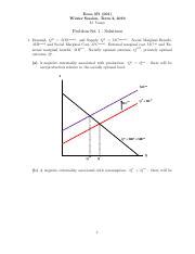 371 Problem Set 1 Solutions Pdf Econ 371 001 Winter Session Term