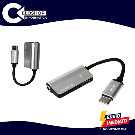 ADAPTADOR TYPE C P2 KP AD002 KNUP Shopee Brasil