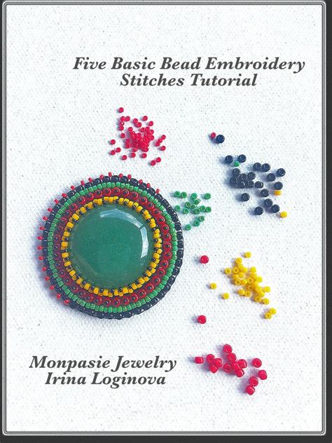 Five Basic Bead Embroidery Stitches Tutorial, Bead Embroidery Tutorial, Beading Tutorial ...