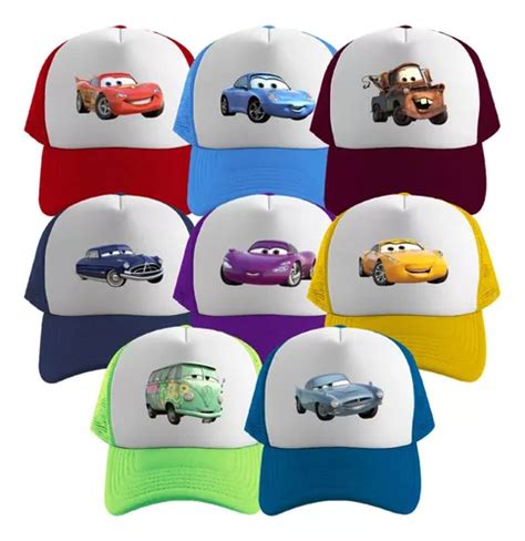 Gorras Sublimadas Modelo Disney Pixar Cars Mayoreo