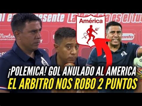 Cesar Farias Rueda De Prensa America De Cali Vs Pasto Youtube