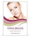 Stunning Blonde Woman S Clean Face Portrait Ad Template Design ID SmileTemplates