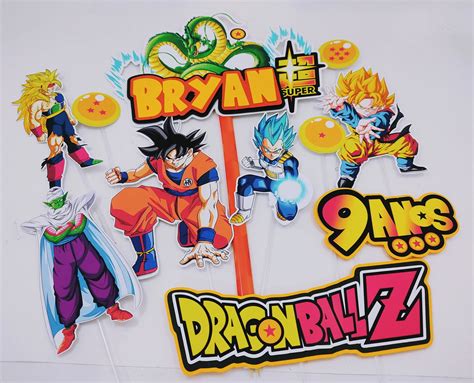 Topo De Bolo Dragon Ball Z Elo Produtos Especiais