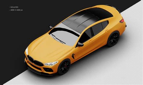 Aislado Realista Mate Naranja Moderno Elegante Grand Super Sport Car