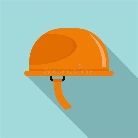 Caminar El Icono Del Casco Estilo Plano Stock de ilustración