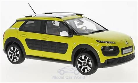 Modellino In Miniatura Citroen C4 1 18 Norev Cactus Giallo Nero 2014