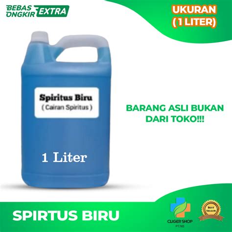 Jual Spiritus Biru Liter Liter Cairan Spiritus Liter