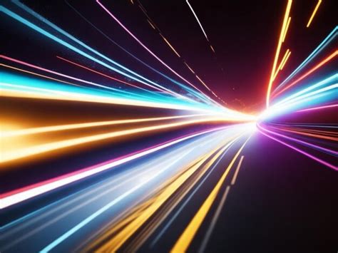 Premium Photo Colorful Light Trail Lens Flare Background