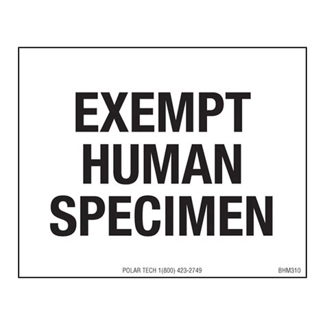 32 Exempt Human Specimen Label Label Design Ideas 2020