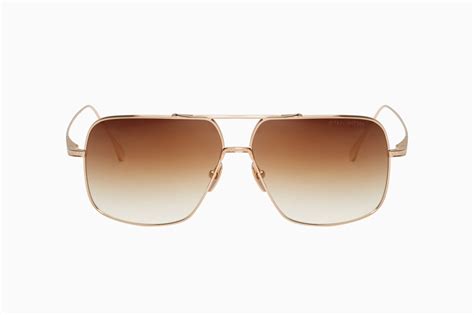 Mens Gold Aviator Sunglasses