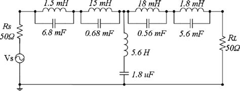 The Circuit Schematic Diagram Of A 50 Hz Notch Filter Obtained By Download Scientific Diagram