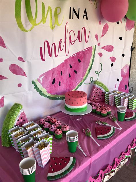 Watermelon Birthday Party Theme Fruit Birthday Watermelon Party 1st Birthday Party For Girls