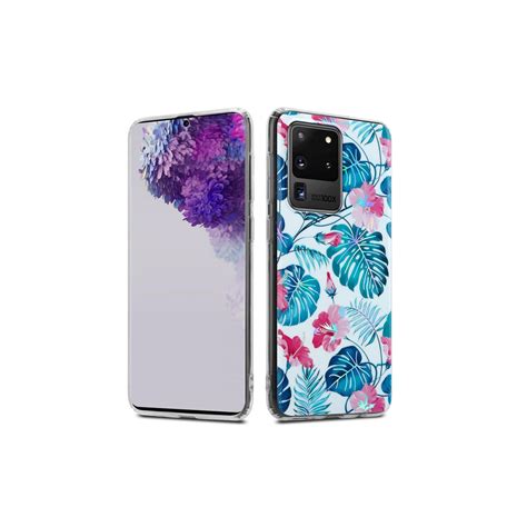 Samsung Galaxy S20 ULTRA lommebokdeksel Blomster hvit Elkjøp