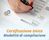 Certificazione Unica 2019 modalità di compilazione Dichiarazioni GB