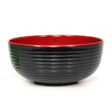 Jual Melamine Merah Hitam Mangkok Ulir Datar 4 Inch Golden Dragon