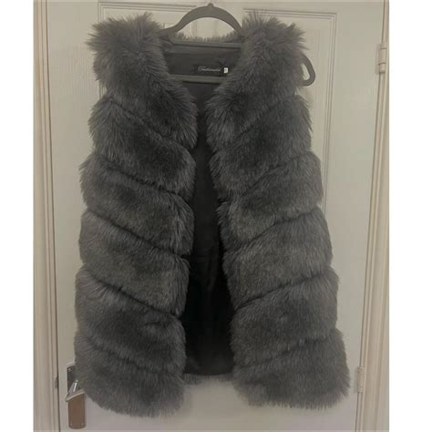 Womens Grey Gilet Depop