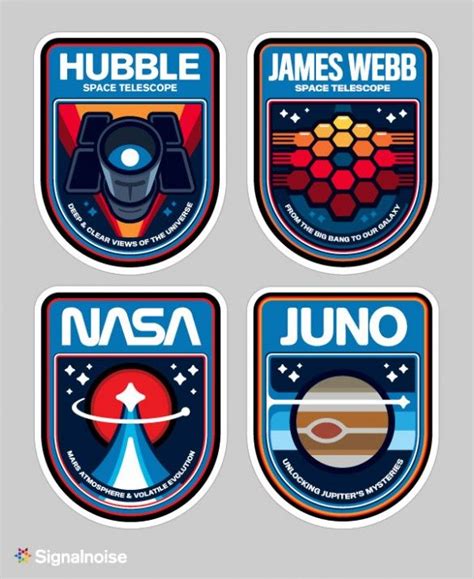 Nasa Mission Patches Hubble And James Webb Nasa