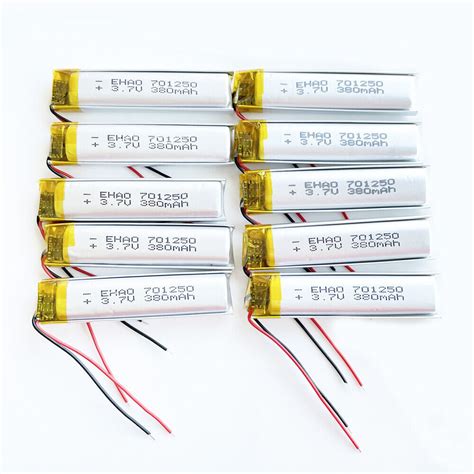 3 7V 380mAh LiPo Li Polymer Rechargeable Battery For Bluetooth Earphone