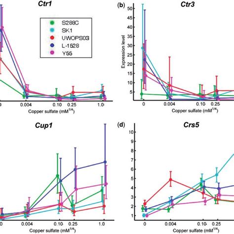 Copper Regulated And Stress Responsive Gene Networks Exhibit